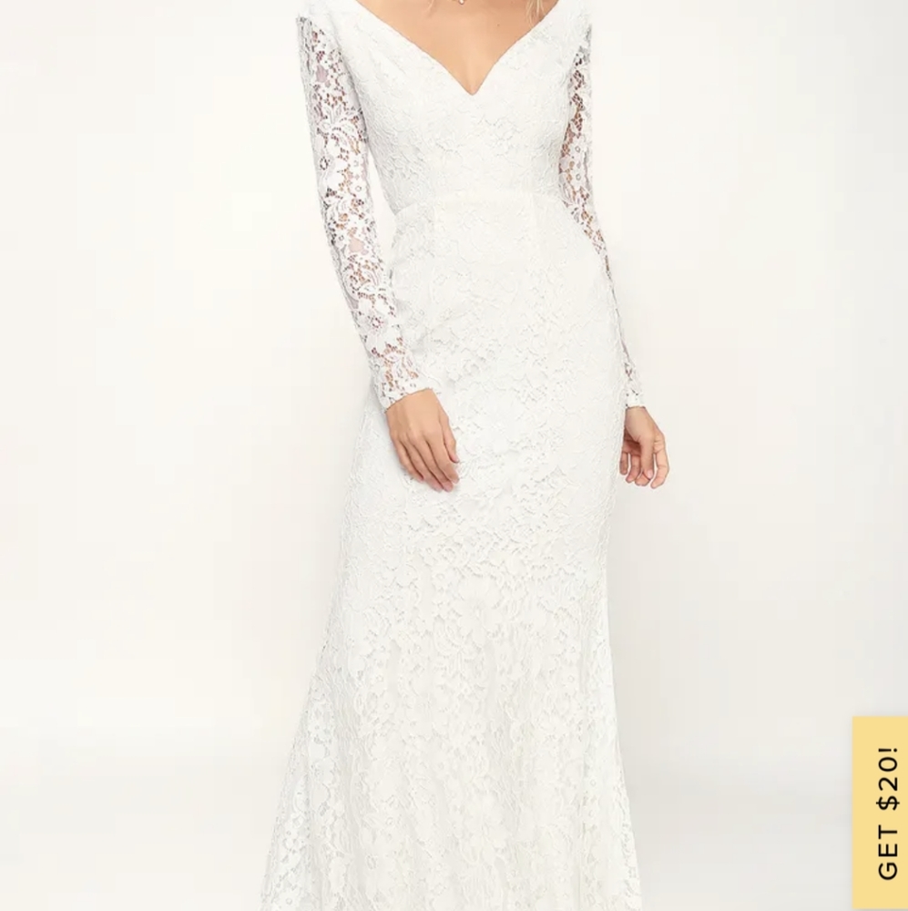 NWT White Lace Wedding Dress